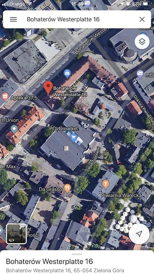 Apartament Centrum Zielona Góra Eksteriør bilde
